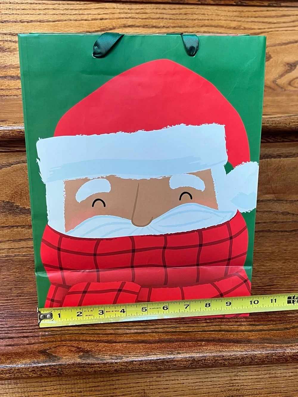 5 African American Santa Themed Holiday Christmas Gift Bags